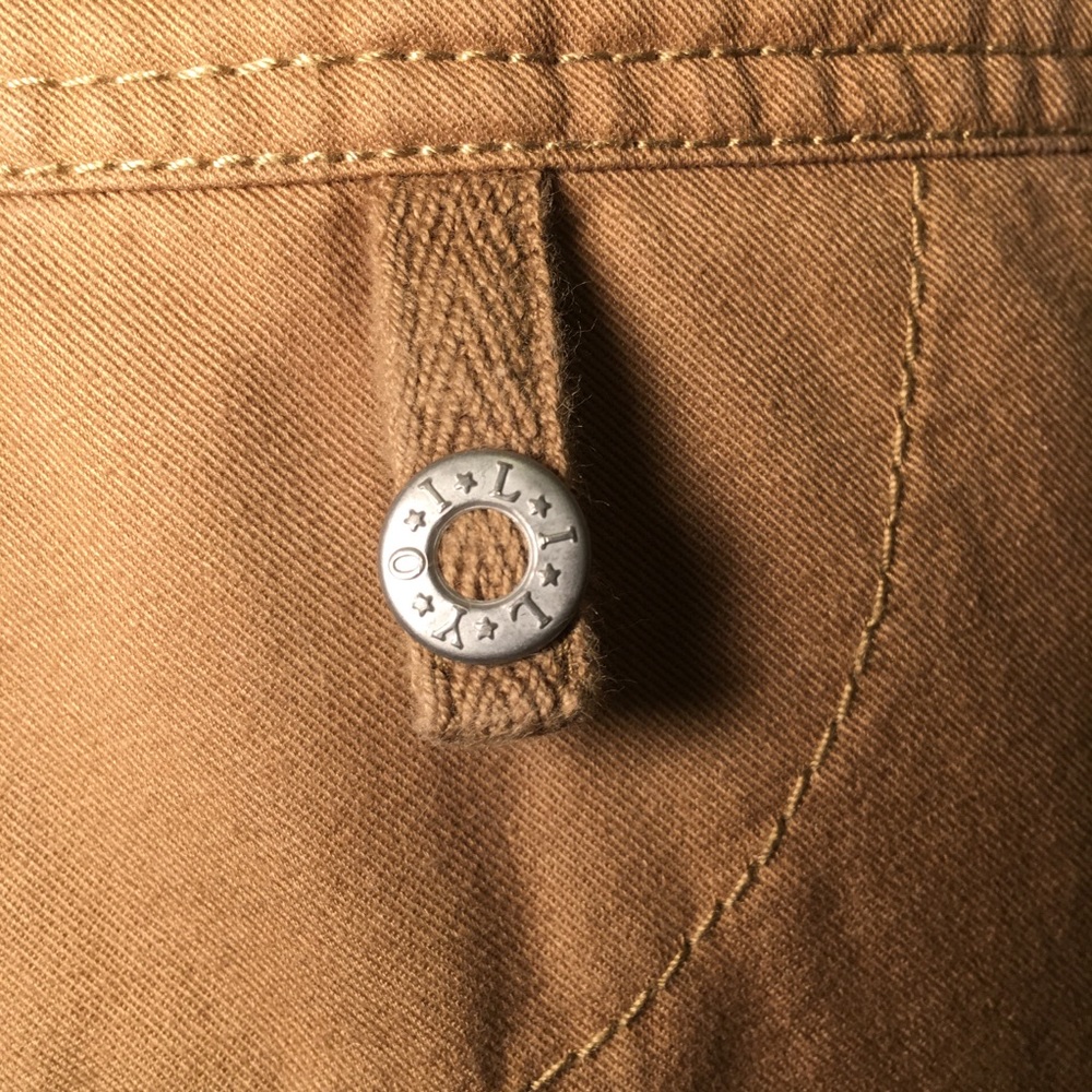 Oilily Khaki 2 Tone Brown Earthy Skirt 6 (36) - Picture 6 of 9